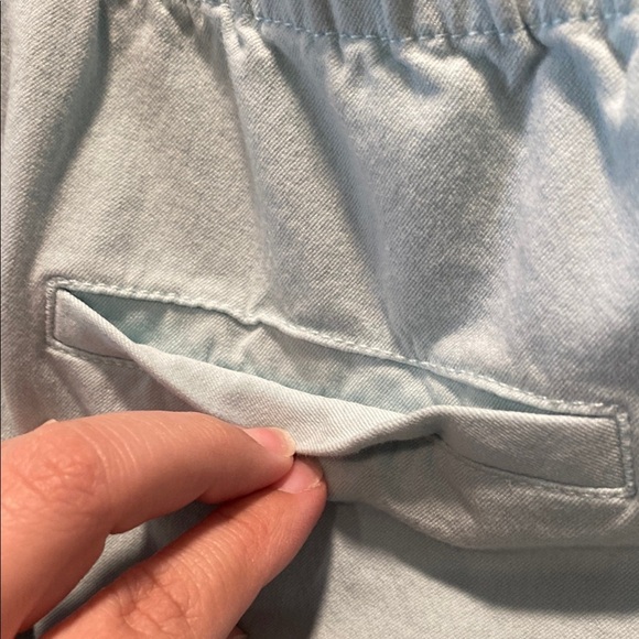 Isaac Mizrahi Live! Blue Capris Size 16P Cotton Blend Stretch Pants - Picture 4 of 7